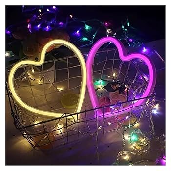 ネオン 鏡 ピンク ハート型 Amazon.co.jp: ネオンサイン LED ピンクの雰囲気 LED ネオン